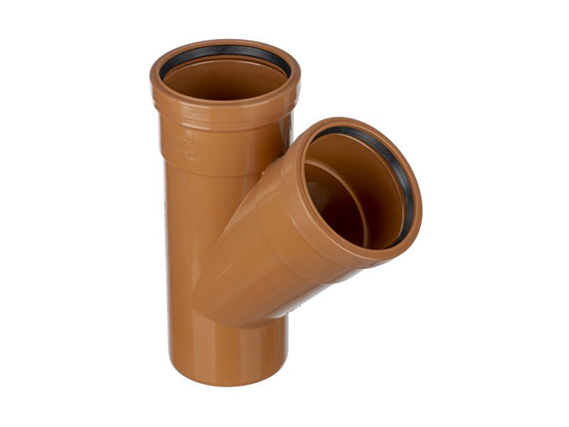 Sewer Pipe 45 Deg. Double Socket Branch