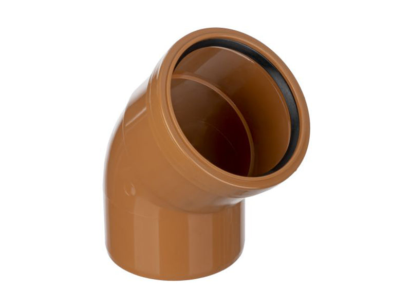 Sewer Pipe 45 Deg. Single Socket Bend