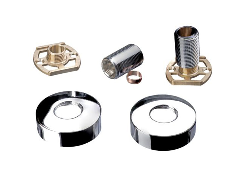Shower Fixing Kit with Round Cover Plates