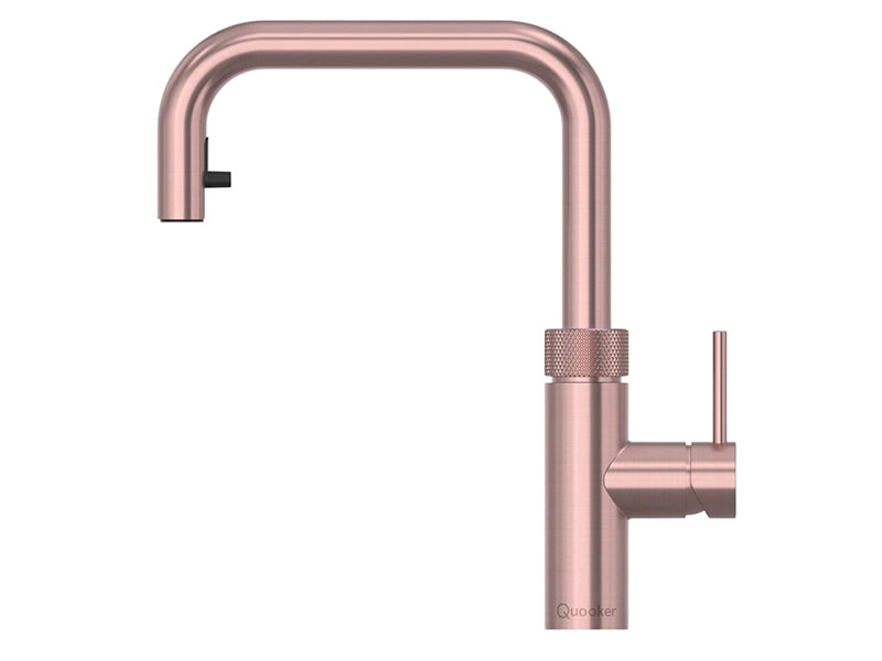 Quooker Flex Square Boiling Water Tap - Rose Copper Finish