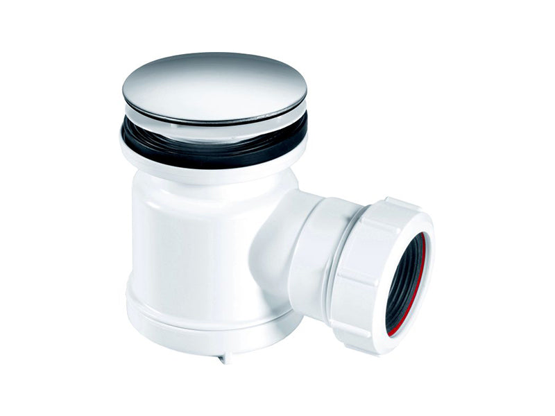 McAlpine Shower Trap with Chrome Mushroom Flange