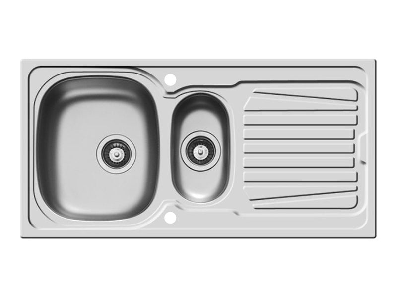 Sparta 1000mm x 500mm 1 1/2B 1D S/Steel Inset Sink