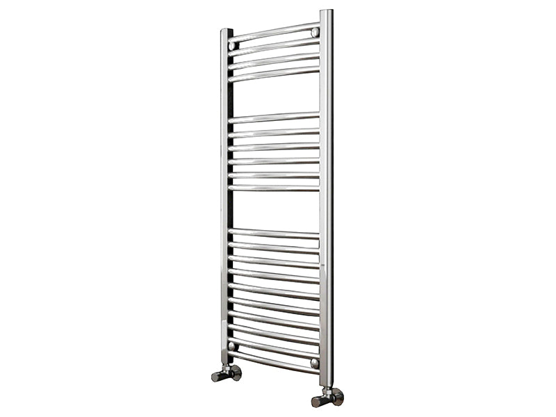 Chrome Plated Curved Towel Warmer with Round Rails
