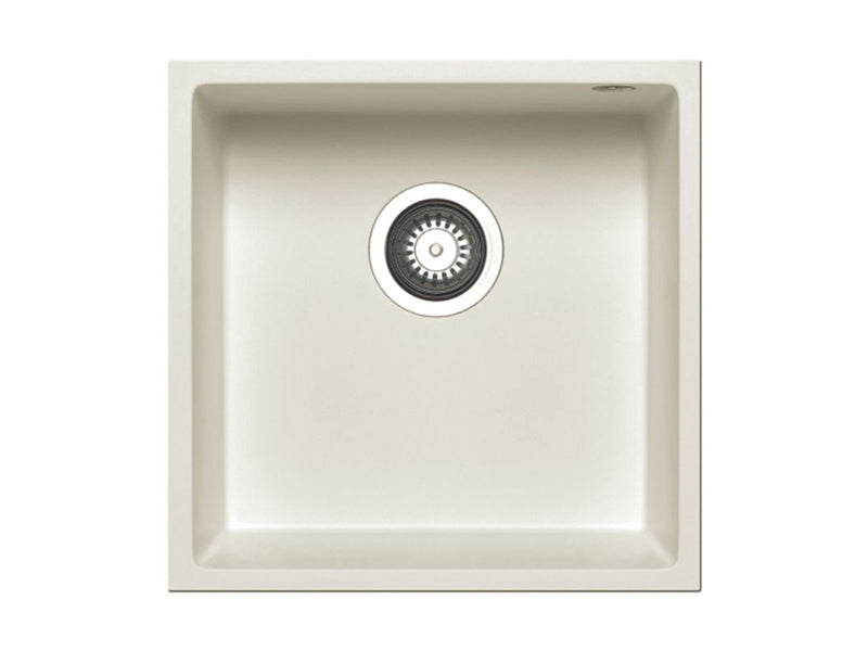 Tetragon Undermount Sink 460 x 500cm 1B - Snow Finish