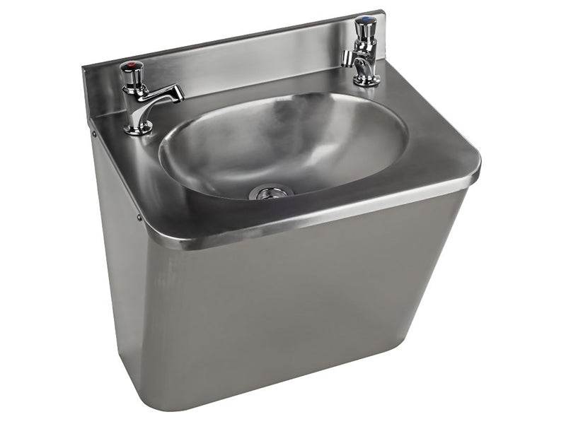 The Tolka Heavy Duty Wall Mounted Basin with Splash Back and Enclosing Apron