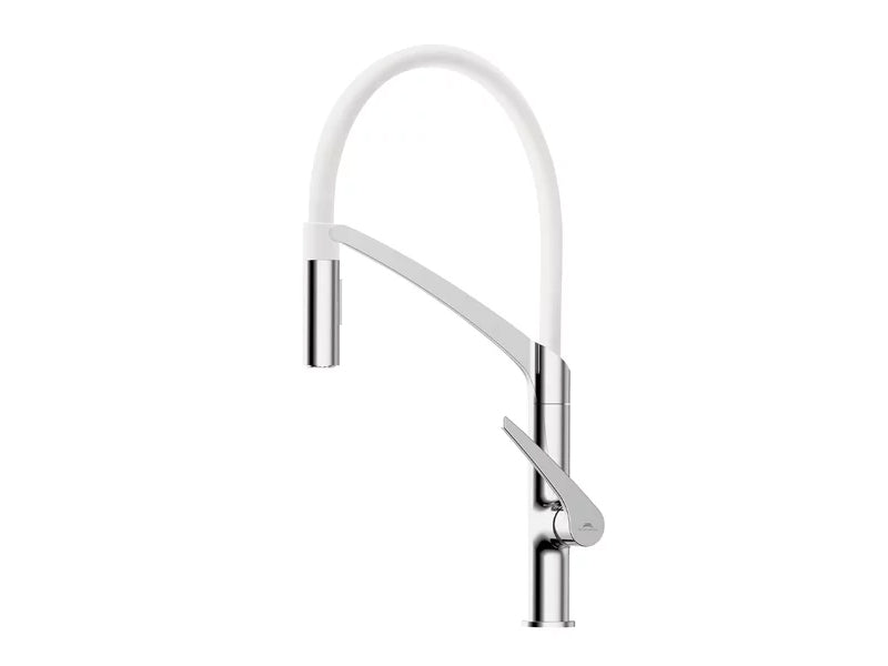 Rubineta Ultima 50 Monobloc Sink Mixer - Chrome / White