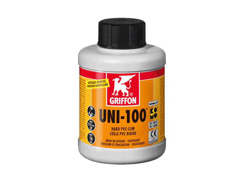 Griffon UNI-100 Bottle with Pipe Brush PVC Cement