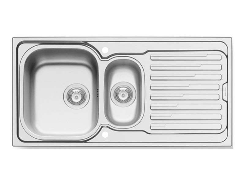 Zeus 1000mm x 500mm 1 1/2B 1D S/Steel Inset Sink