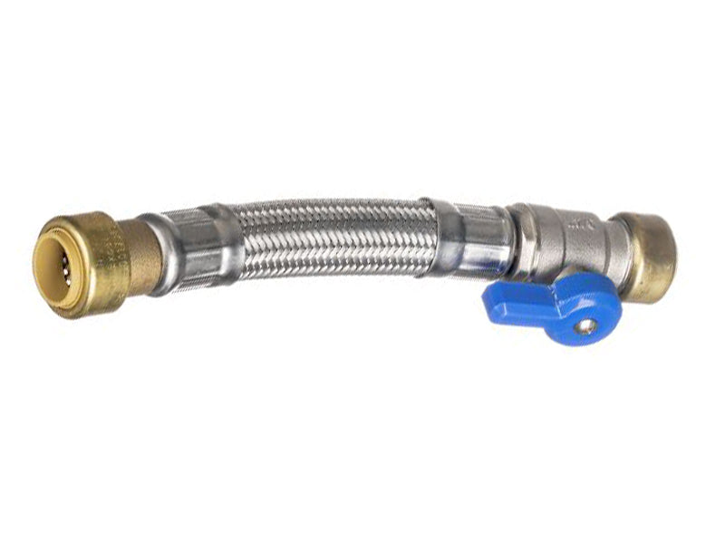 Standard Range Flexible Plumbing Connectors Type FC24 Straight Pushfit to Straight Valved Pushfit