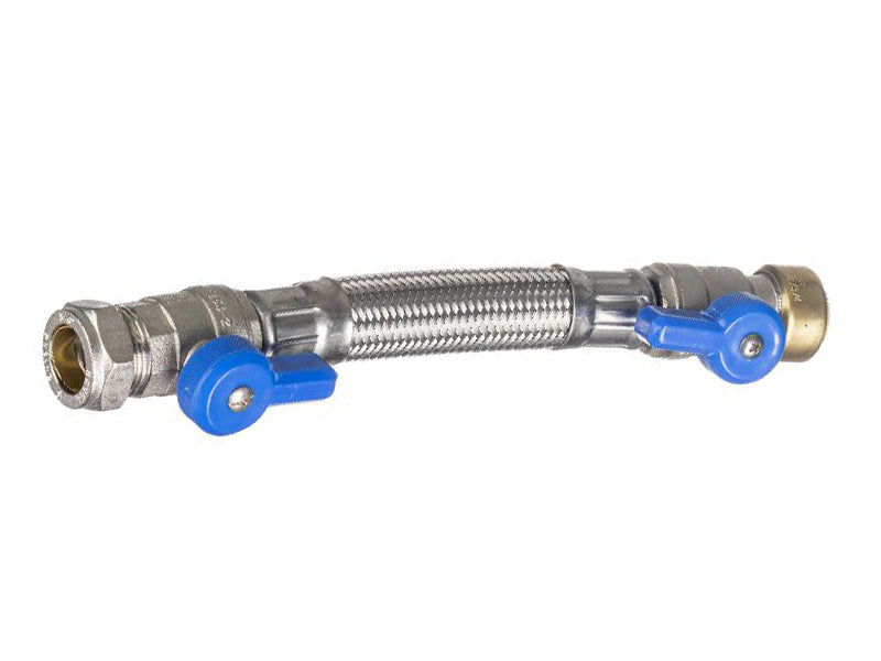 Standard Range Flexible Plumbing Connectors Type FC42 Straight Valved Compression to Straight Valved Pushfit
