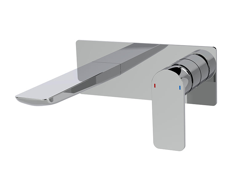 Min Wall Mounted Basin Mixer - Chrome Finish