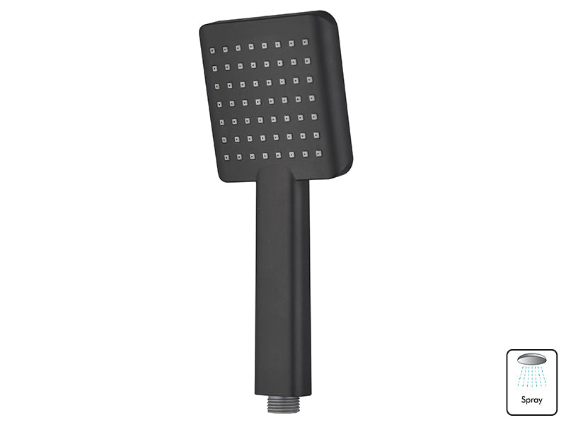 Square ABS Hand Spray 1 Setting - Black