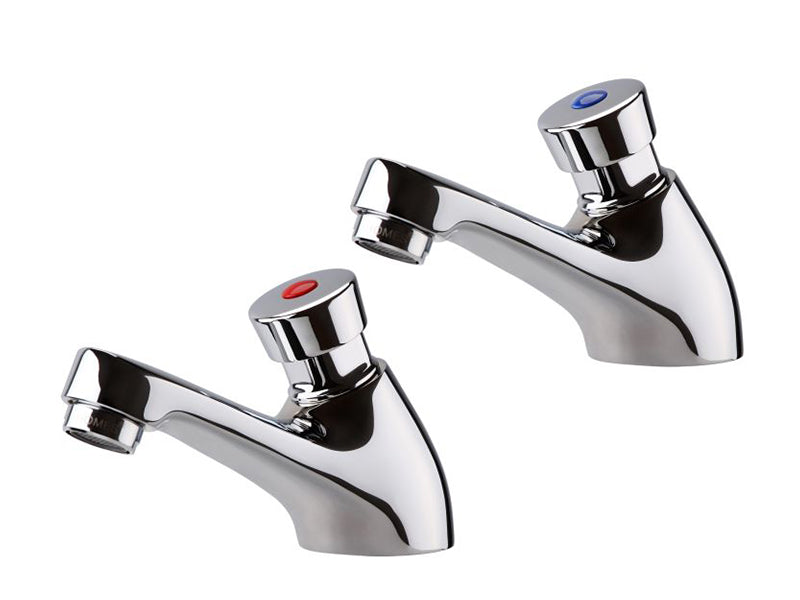 Pair of Time Adjustable Basin Taps