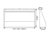 The Lecarrow - Wall Mounted Urinal Slab