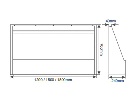 The Lecarrow - Wall Mounted Urinal Slab