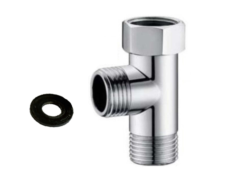 Chrome Plated Compression Tee with F.I. Swivel Nut