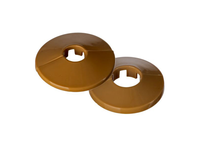 Pipe Decoration Hole Trims - Beige 2 Piece
