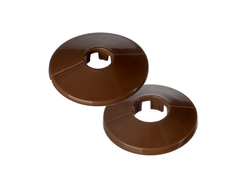 Pipe Decoration Hole Trims - Brown 2 Piece