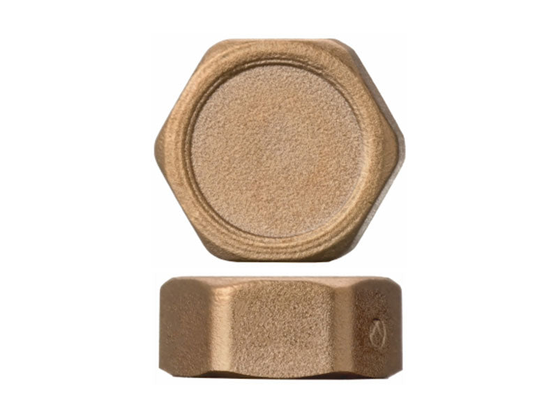 Threaded Brass BSP Blanking Cap c/w Washer