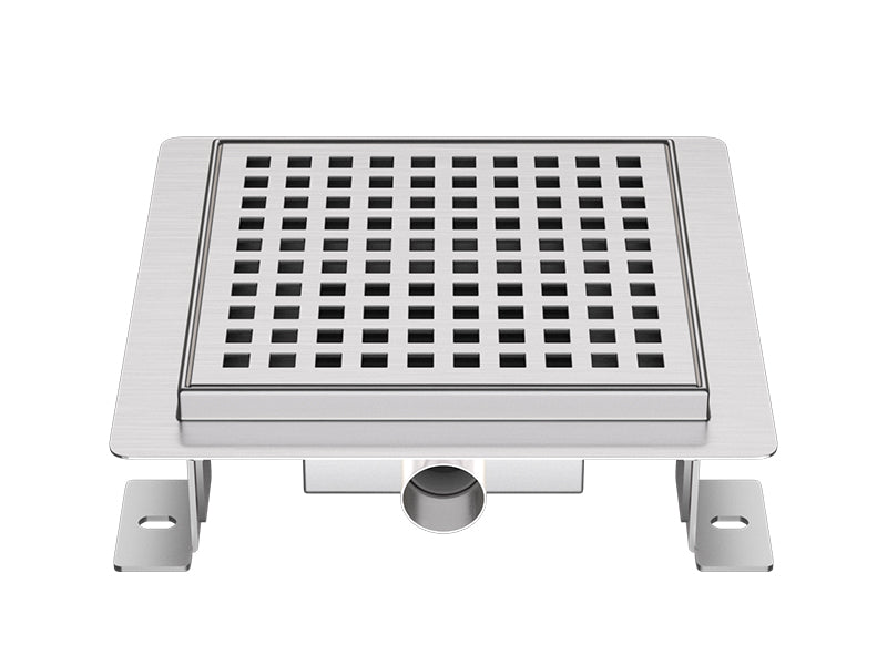 Franklin S/Steel Trapped Wet Room Tile Floor Gully with Perforated Cover