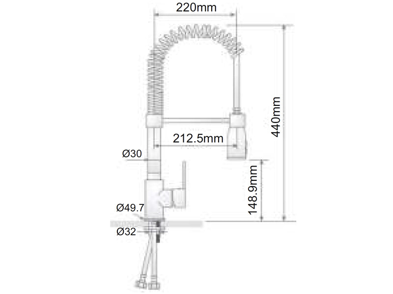 Compact Monobloc Pre Rinse Unit