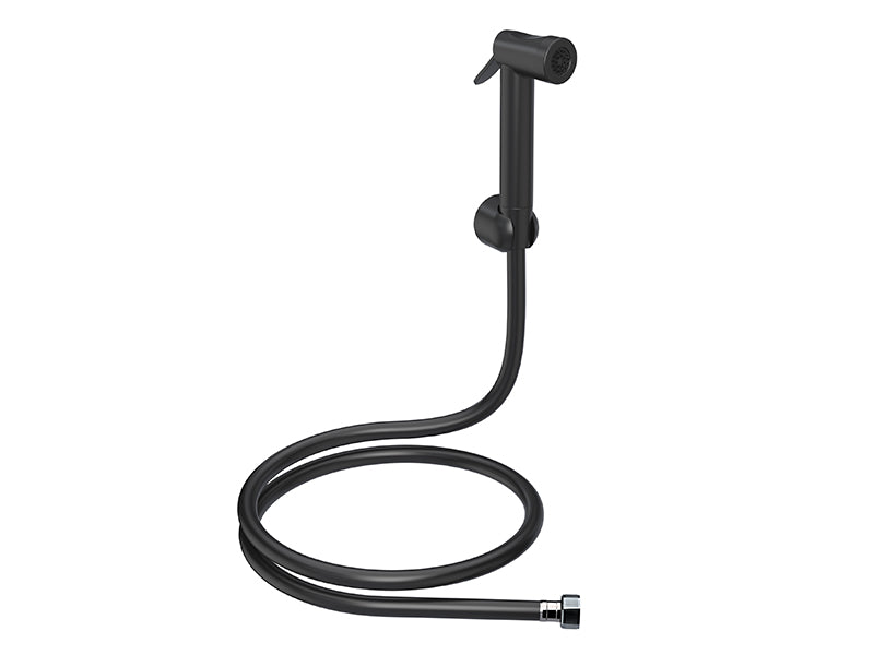 Somnium T7 with 1/2" 1.25m Black PVC Hose - Black Shut-Off Hand Shower Kit
