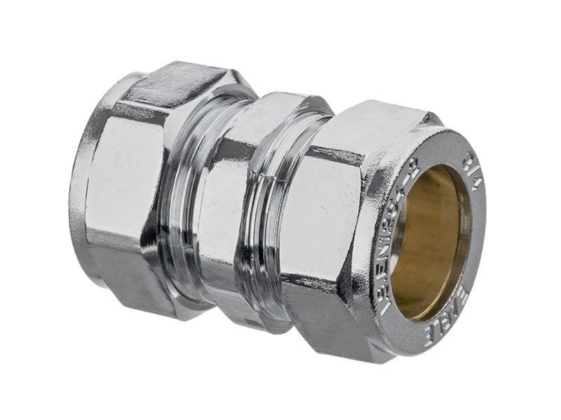 Chrome Plated Compression Straight Coupling 310CP