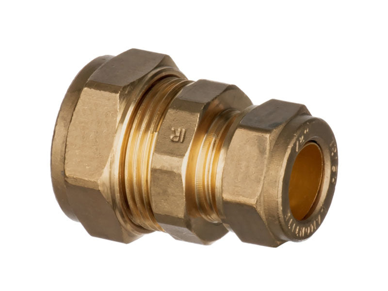 Brass Compression Reducing Straight Coupling 310