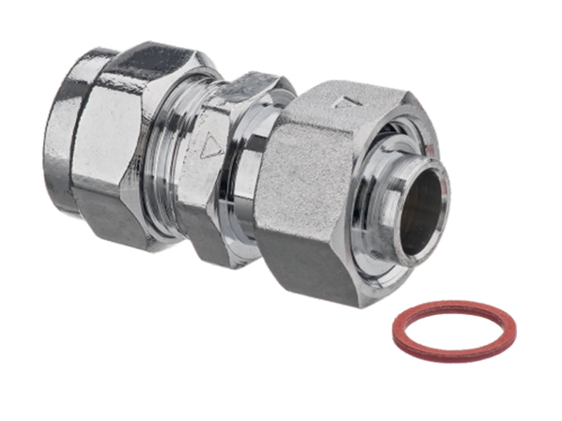 Chrome Plated Compression Swivel Straight F.I. x C 326CP