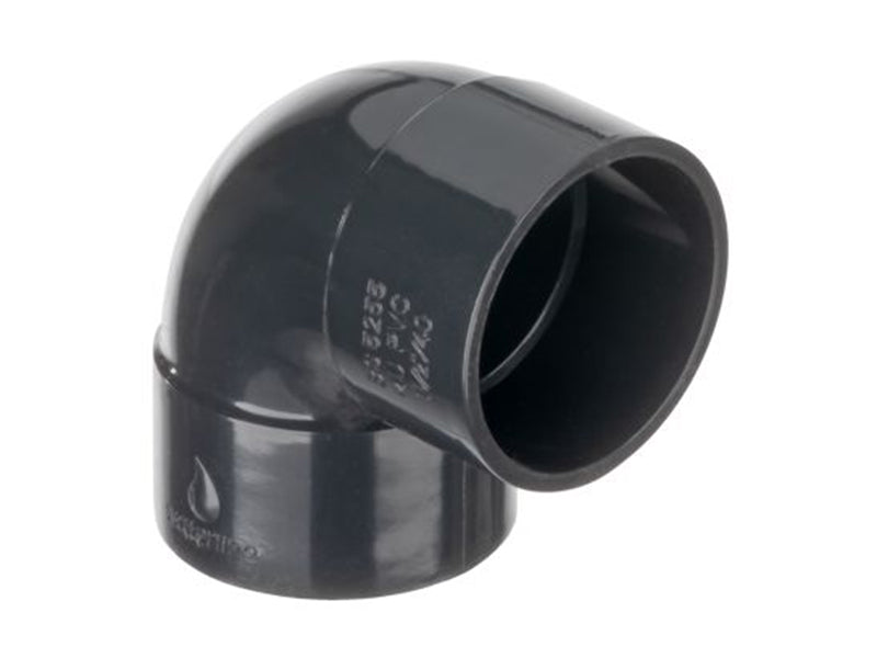Solvent Waste 90 Deg. Knuckle Elbows - Black