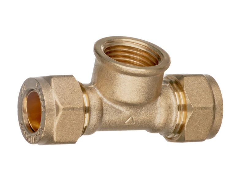 Brass Compression x Female Iron Tee 330