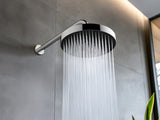 Rubineta Rainfall Chrome/Black Anti Lime Shower Head