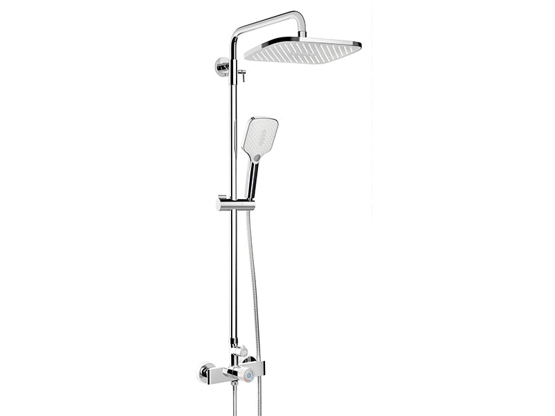 Rubineta Veneto Easy Push-15 Thermostatic Shower Mixer Set - Chrome
