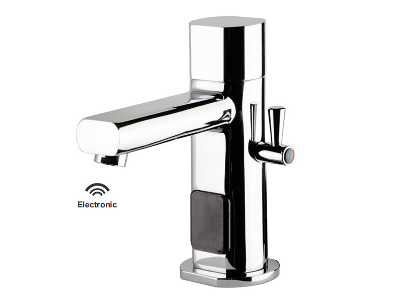 MCM Electronic Chrome Straight Standard Monobloc Basin Mixer