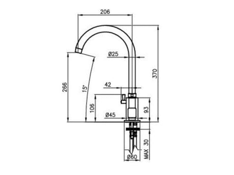370mm Tall Electronic Sink Mixer With Swivel Spout