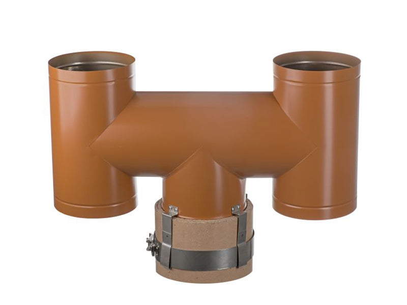 H Cowl Anti-Downdraught Terminal with Locking Band Fixing