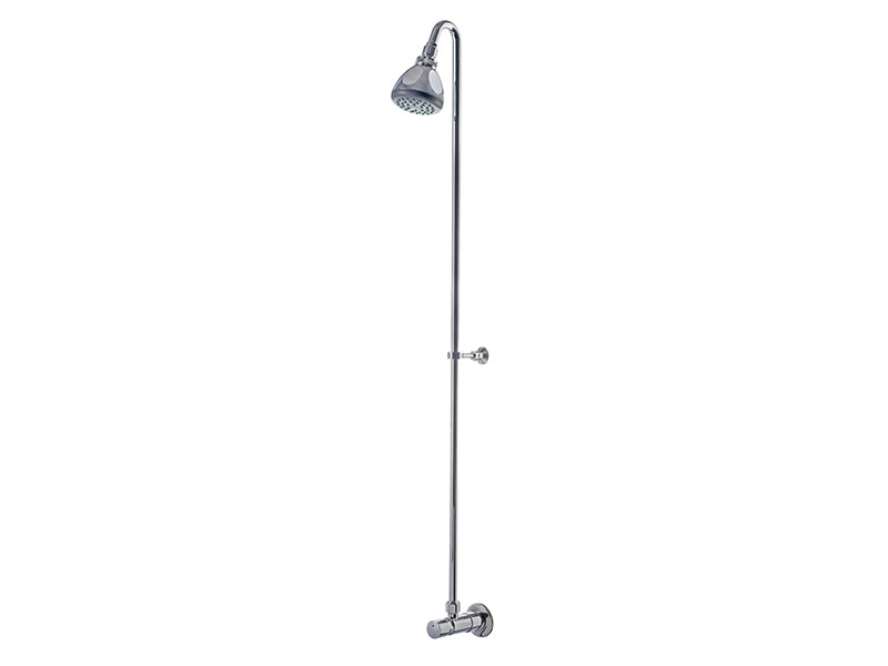 Chrome Shower Kit with Self Closing Valve