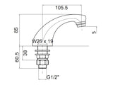 Fixed Spout for Wash Basin