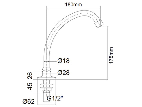 Swivel Spout for Wash Basin