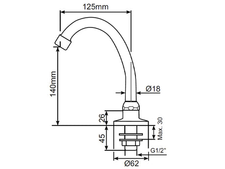 Swivel Spout for Wash Basin