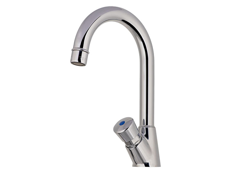 Self Closing Basin Tap with 180 Deg. Swivel Spout