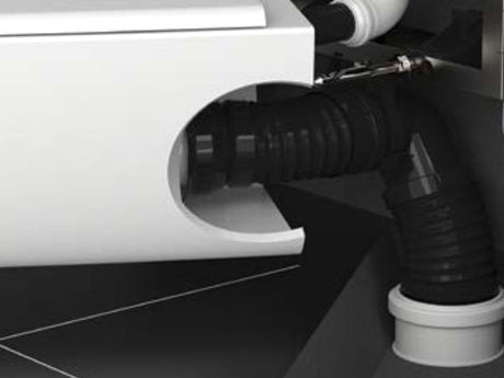 Flexible Connector 90mm diameter to 110mm Soil Pipe