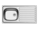 Argos / Hera / Veria 940mm x 490mm 1B 1D Satin Finish Inset Sink