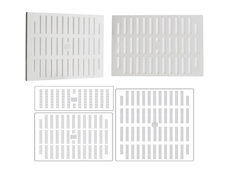 Traditional Louvre Vents White Plastic - Adjustable