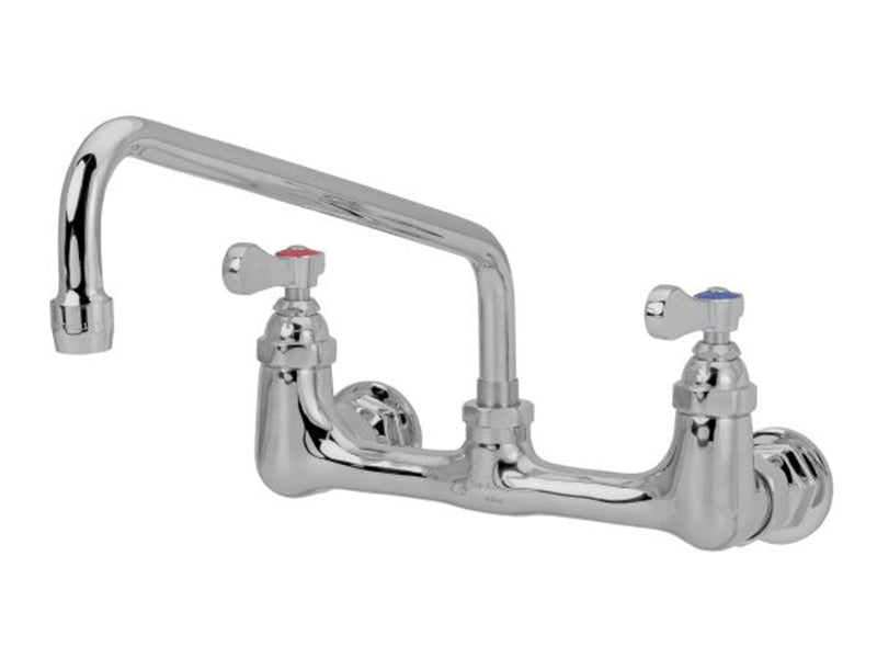 Pantry Style Dual Flow Wall Mounted Sink Mixer with Large Wrist Action