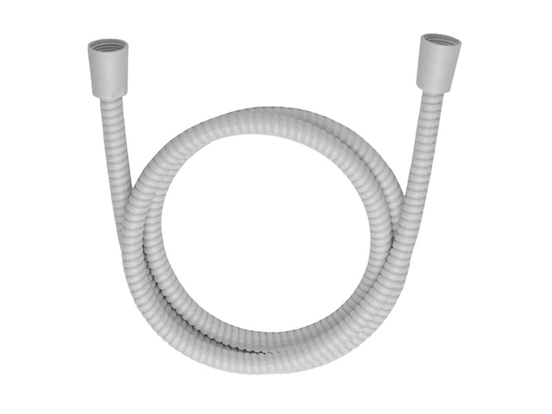 White PVC ID Shower Conical Nut x Conical Nut Shower Hose