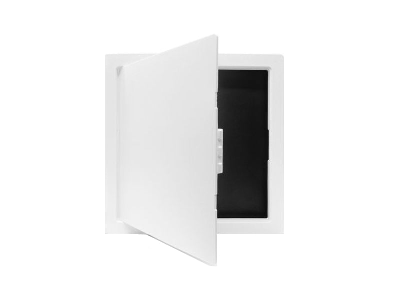 Hinged Plastic Access Panels with Removable Door - White