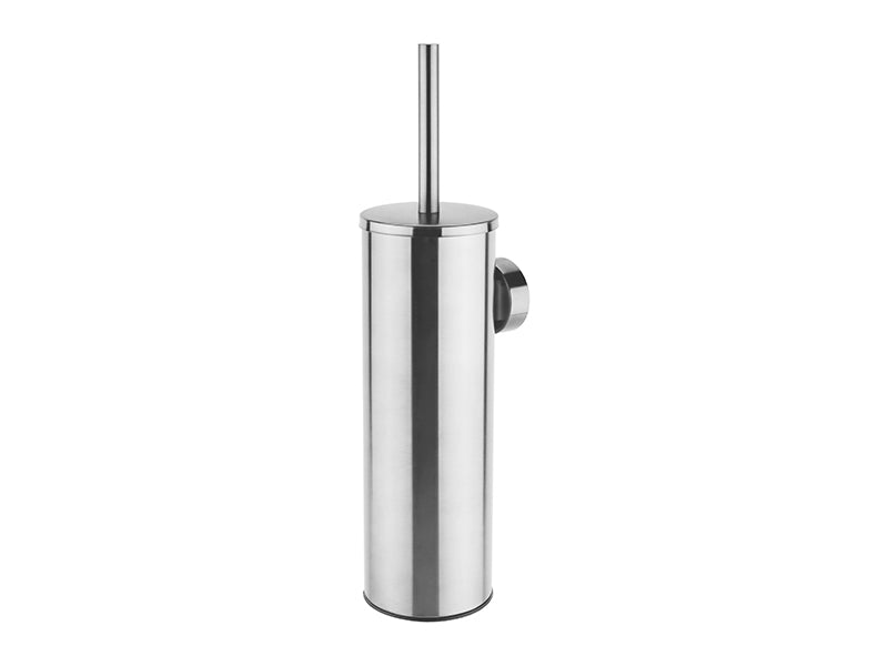 Wall Mounted Round Toilet Brush Holder - Chrome