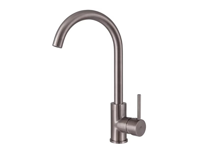 Rubineta Axe-33 Monobloc Sink Mixer Single Lever - Stainless Steel