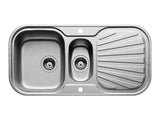 Achilles 960mm x 480mm 1 1/2B 1D S/Steel Inset Sink